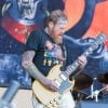 A photo of Brent Hinds playing with Mastodon.
