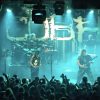 Members of Children Of Bodom performing at Tavastia in Helsinki during ‘A Celebration Of Music’ tribute concert, with crowd and green stage lighting