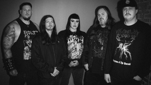 Promotional photo of the death metal band Frozen Soul, taken by Kate Russell.
