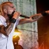 Jesse Leach performing live on stage with Killswitch Engage.