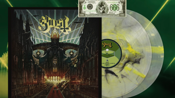 A photo of the Meliora 10th anniversary vinyl from Ghost.
