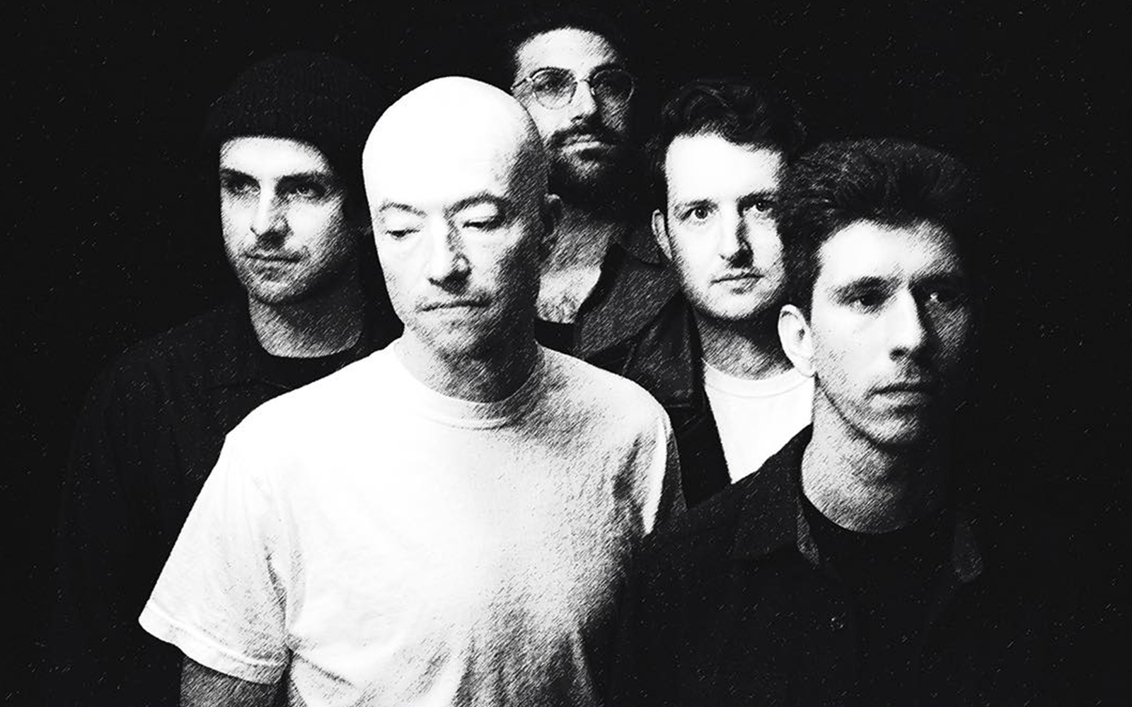 Promotional photo of the post-hardcore band Touche Amore, not taken during a live performance.